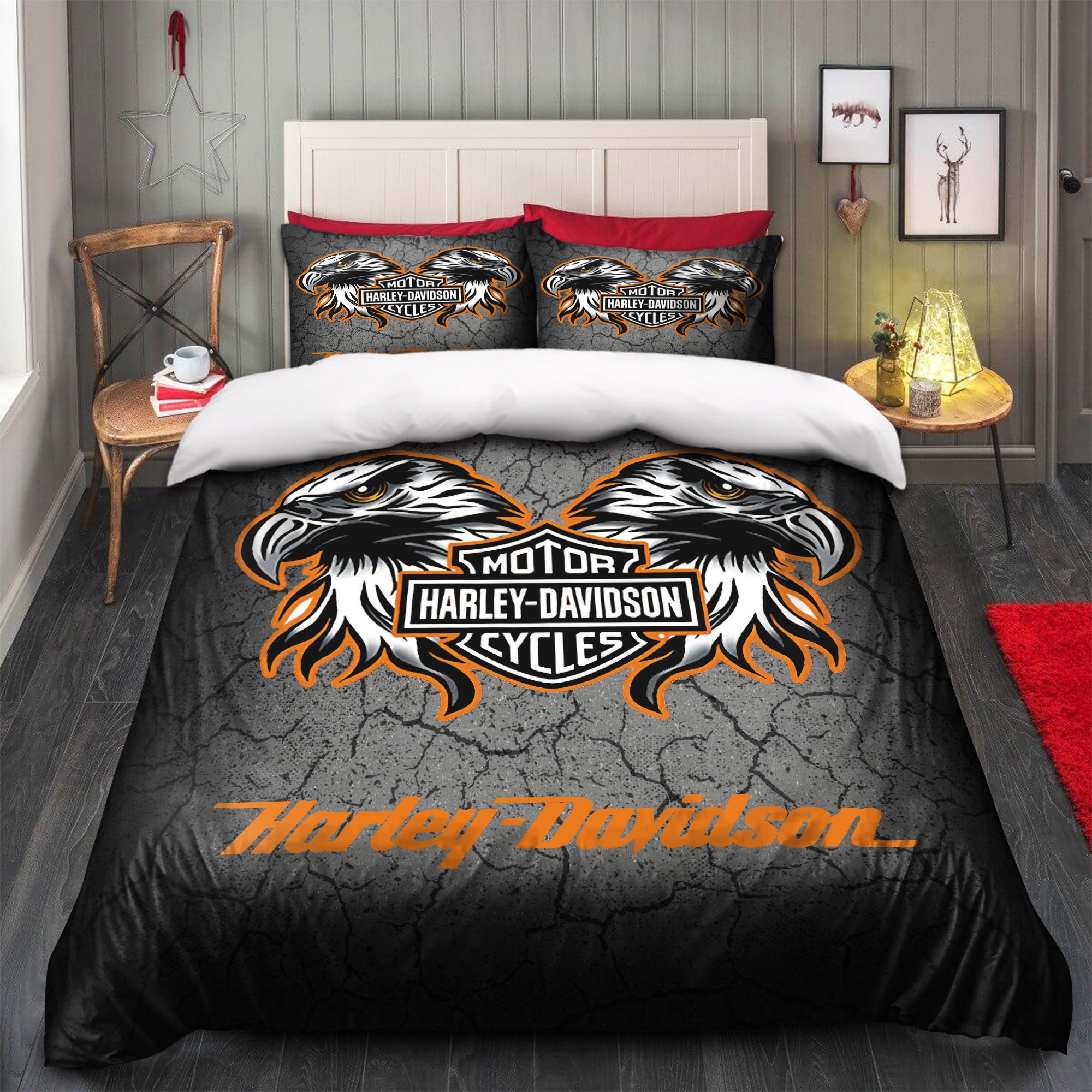 harley davidson bed linen