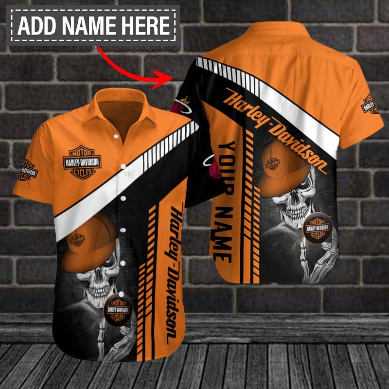 Harley Davidson Custom 3D Button Shirt 
